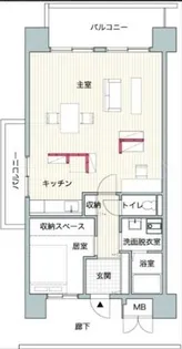 コーシャハイツ港【8階】の間取り