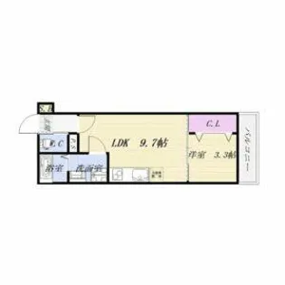 スマイル土古【3階】の間取り