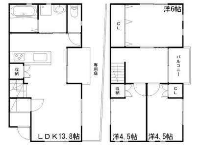 兵庫県姫路市継【一戸建】の間取り
