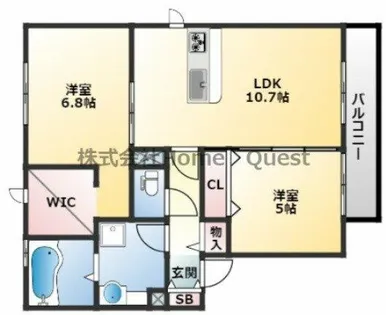 Toileblanche【2階】の間取り