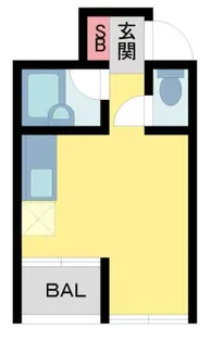 ホワイエ甲子園【113号室】の間取り