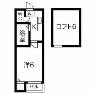 Loft日比野【1階】の間取り