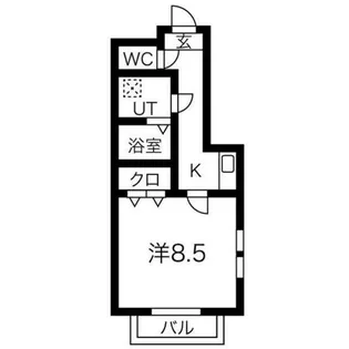 ヨーロピアンシャレー諸の木【1階】の間取り