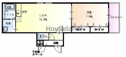 グランシエルオオタ【3階】の間取り
