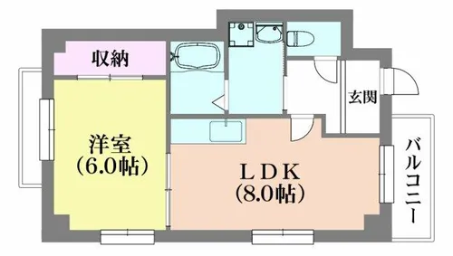 ベージュ野田【3階】の間取り