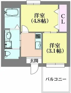 エヌエムスワサントシス【4階】の間取り