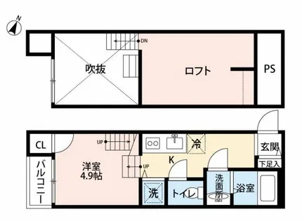 福岡県福岡市南区大楠1丁目【アパート】の間取り