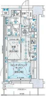 プレサンスレイズ桜山WEST【15階】の間取り