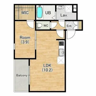ジーメゾン大久保アスピダ【201号室】の間取り