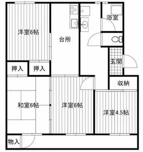 青山年ヶ森ハイツ A棟【305号室】の間取り