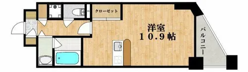 CITY SPIRE上町台【4階】の間取り