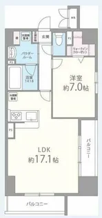 ラフィーネレジデンス【3階】の間取り