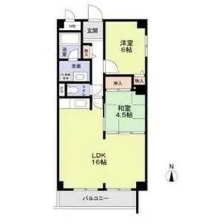 フローラル長洲【2階】の間取り