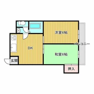 リベルテコーポ保澤【3階】の間取り