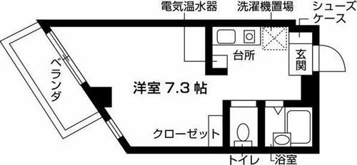 ナンバOMマンション【4階】の間取り