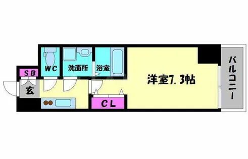 レクシア京橋DUO【2階】の間取り
