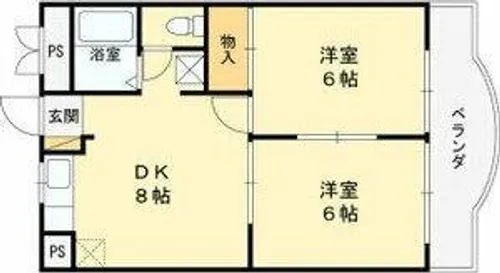 ロジュマン鶴見【3階】の間取り