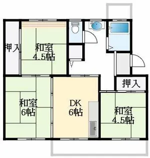 大阪府堺市東区白鷺町2丁【マンション】の間取り