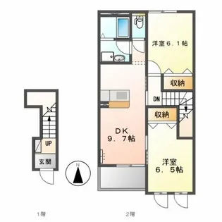 ローズ ヒル【2階】の間取り
