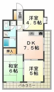 ヒルサイドテラス垂水【3階】の間取り