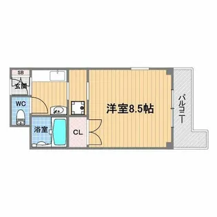 リッチライフ甲子園Ⅱ【1階】の間取り