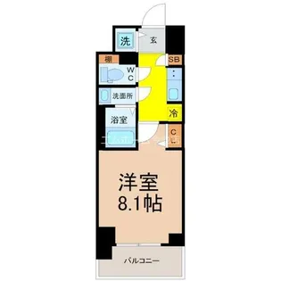 CREST TAPP新栄【8階】の間取り