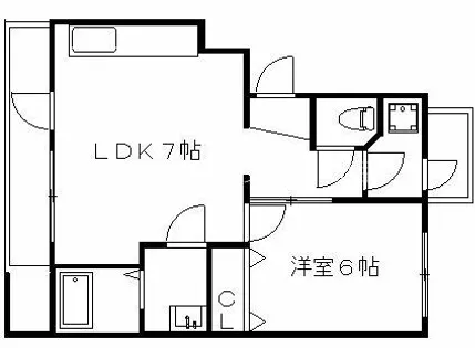 ヴィラナリー御崎【2階】の間取り