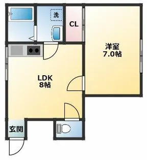 三和マンション【4階】の間取り