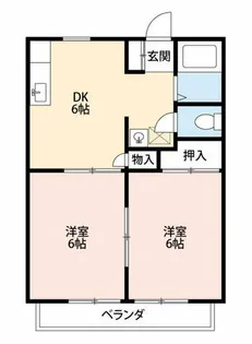グリーンシティサンシャインB【101号室】の間取り