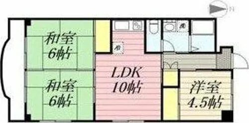 プレズ名古屋入場【4階】の間取り