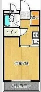 ハイツ林【3階】の間取り