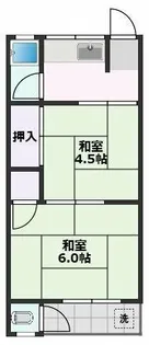 川西ハイツ【1階】の間取り