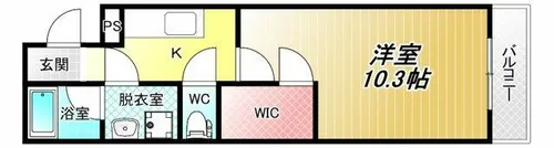 リバーサイド金岡 七番館【1階】の間取り