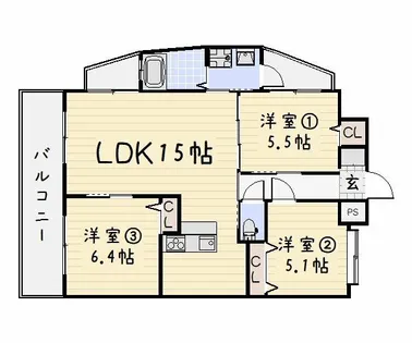 リード大手町【13階】の間取り