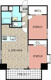 salice柳町II【2階】の間取り