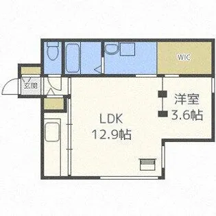 クロノス【401号室】の間取り