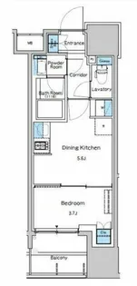 ルフォンプログレ堺筋本町タワーレジデンス【16階】の間取り