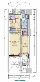 プレサンス堺筋本町ディスティニー【6階】の間取り