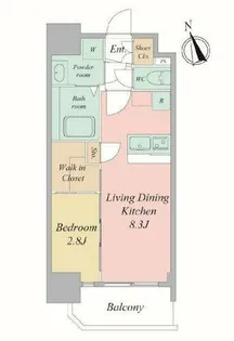 セレニテ夕陽ヶ丘エクラ【3階】の間取り