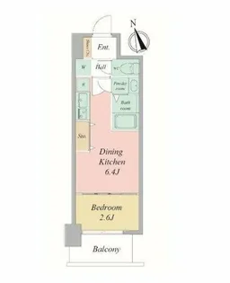 セレニテ夕陽ヶ丘エクラ【5階】の間取り