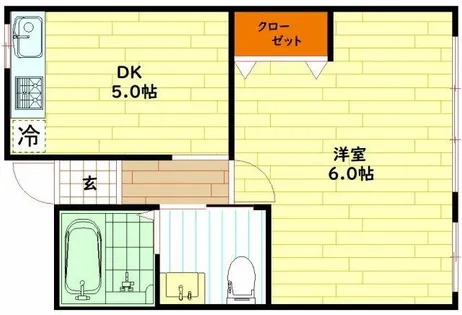 大阪府大阪市旭区赤川2丁目【アパート】の間取り