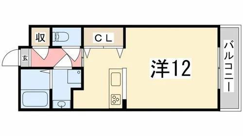 ハイトピア姫路【307号室】の間取り