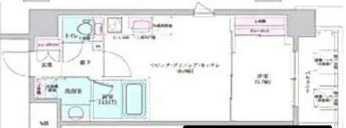 オルフェア鶴ヶ丘駅前【802号室】の間取り