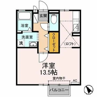 アヴェニュー小松寺【1階】の間取り