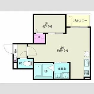 JACK CHIDORIⅠ【1階】の間取り