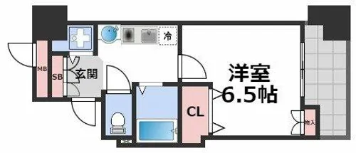 ランドマークシティ大阪城南第2【5階】の間取り