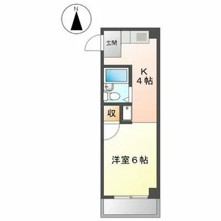 外山ハイツ【303号室】の間取り