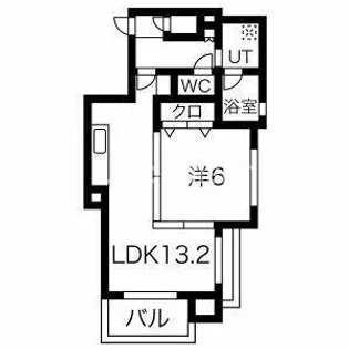 ティファーナ高宮【4階】の間取り