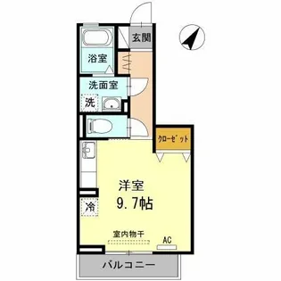 フェリシダーデ【201号室】の間取り