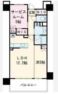 レーベン姫路本町【404号室】の間取り